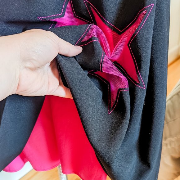 ~*Torrid Vintage 90's Black and Pink Star Dress - Size 16*~ - Picture 9 of 15